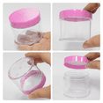 thumbnail image 3 of Beauticom 36 Jars High Quality 60 Gram/ML 2 Oz Thick Acrylic Sample Container Jars - BPA Free (Pink), 3 of 5