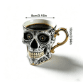 thumbnail image 3 of Skull Coffee Mug,Sparkly Skull Coffee Mug Gothic Tea Cups ,Skull Coffee Cup,Gothic Porcelain Tea Cup With Gold Trim, Skullcoffee Mug Halloween Gifts, Great For Coffee Lovers Unique Gift, 3 of 11