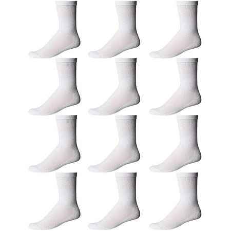 

Yacht & Smith Children & Kids Wholesale Bulk Sports Crew Athletic Case Pack Socks by SOCKS NBULK (12 Pairs White Kids 6-8 (Shoe size 4-7.5))