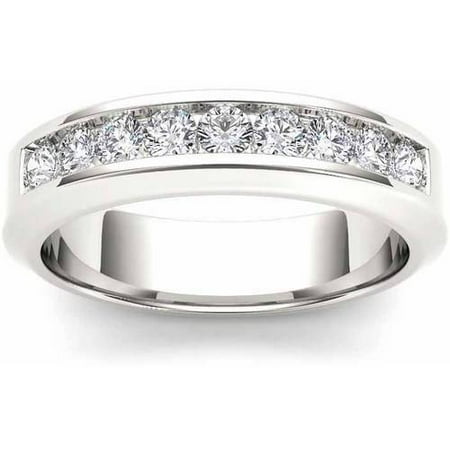 Imperial 1 Carat T.W. Diamond Men's 14kt White Gold Wedding Band