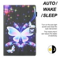 thumbnail image 3 of Allytech Fire HD 10 Case 10.1" Display Tablet, PU Leather Slim Fit Shell Auto Sleep Wake Lightweight Shockproof Book Style Kickstand Case Cover for Amazon Fire HD 10 2019/2017/2015, Butterfly, 3 of 6