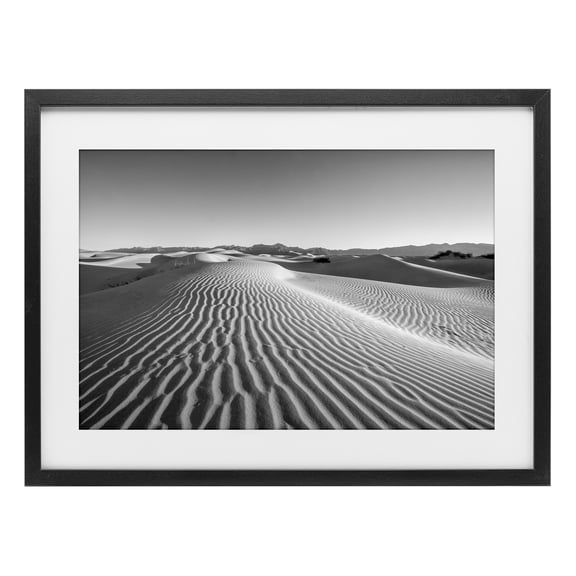 Stupell Industries Transitional Sand Waves In The Distance Black Framed Print Under Glass, 20 x 14, by Jon Evan