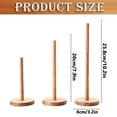 thumbnail image 7 of Wooden Hair Tie Holder Stand, Headband and Scrunchie Organizer Rack Countertop, Elastic Hair Band Storage Display Stand with Wide Anti-Slip Base for Bedroom Bathroom Vanity, 7 of 7