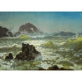 thumbnail image 3 of Bierstadt, Albert 24x18 Black Modern Framed Museum Art Print Titled - Seal Rock, California, 3 of 5