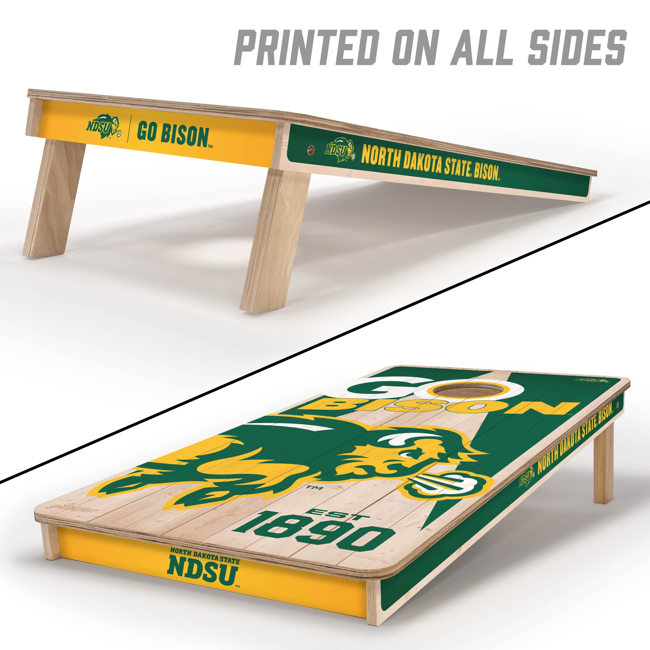 YouTheFan NCAA North Dakota State Bison 2' x 4' Cornhole Game No Bags