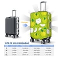 thumbnail image 6 of Easygdp Green Apple Print Elastic and Washable Suitcase Protective Cover with Hidden Zipper Fits 18-32 inch Luggage -X-Large, 6 of 9