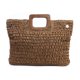 thumbnail image 2 of Bolsa Retro Big Totes Bolsos de hombro tejidos para mujer Bolsos con asa superior (marrón oscuro) JShteea Para Estrenar, 2 of 9