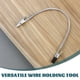thumbnail image 2 of 3 soportes para cables de soldadura: herramienta de sujeción de cables sin manos para trabajos de campo - Pinzas de cocodrilo flexibles de doble extremo para soldadura de 280 mm, 2 of 7