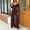 (Fashion 60)Coffee, variant on Aimik Trendy Off Shoulder Jumpsuits for Women Long Sleeve Backless Ruched Wide Leg Jumpsuits Summer Fall Fashion Womens Jumpsuit
