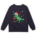 thumbnail image 4 of Boys Girls Christmas Sweatshirt Long Sleeve Casual Crewneck Funny Dinosaur Graphic Sweatshirts Kids Pullover Tops 3-14 Years, 4 of 4