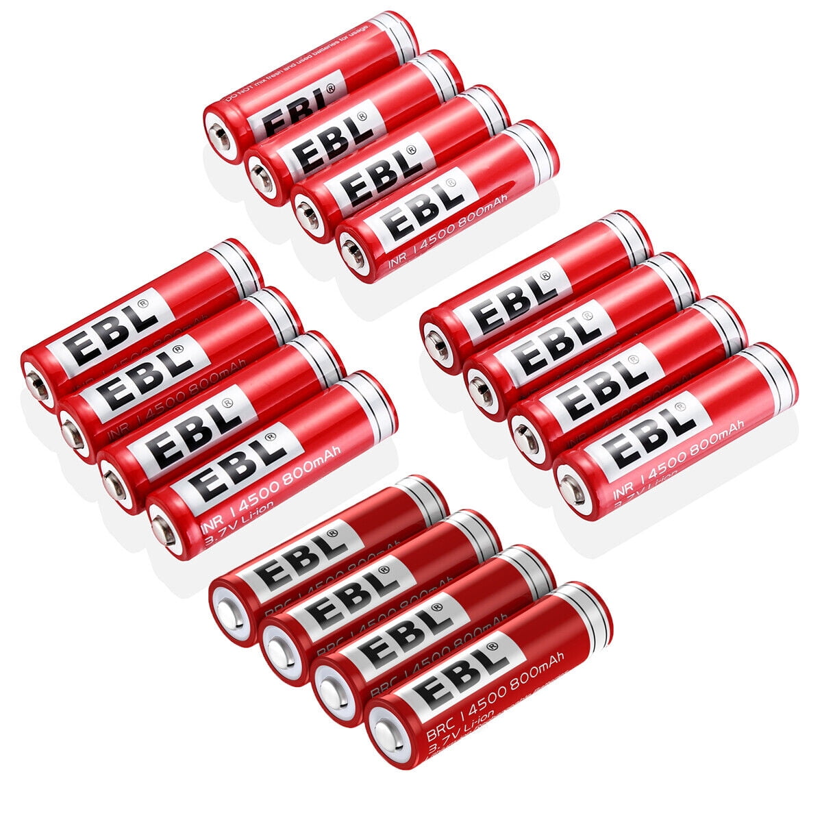 Buy EBL 14500 Lithium-Ion Rechargeable Batteries 800mAh 3.7V