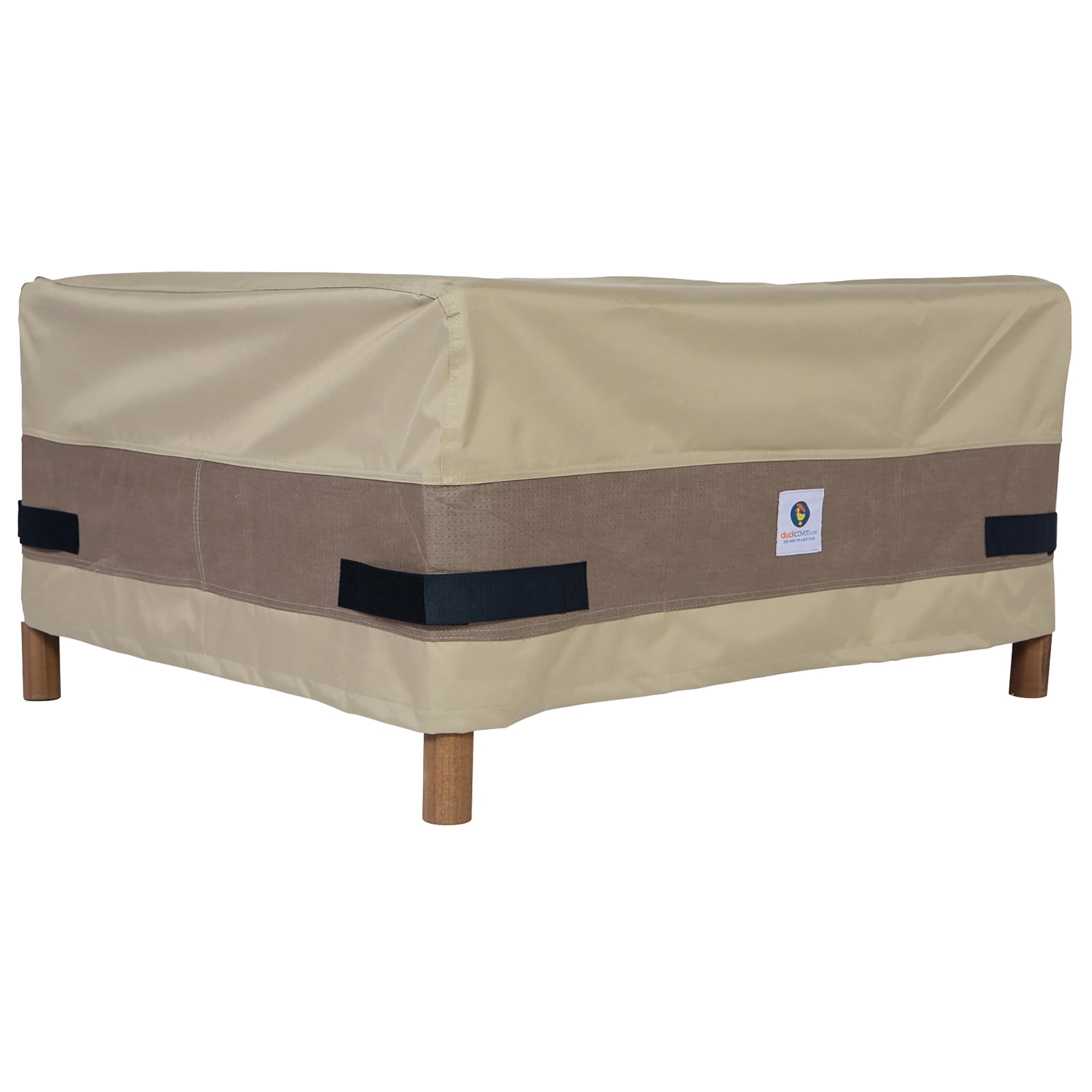 Duck Covers Elegant Square Patio Ottoman or Side Table Cover 26-Inch 