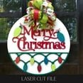 thumbnail image 2 of putnchl Front Door Decor | Merry Christmas | Door Hanger | Christmas Decor | Door Wreath | Gift | Home Decor | Merry Christmas Sign, 2 of 5