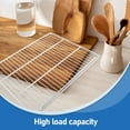 thumbnail image 3 of Soimiss White Metal Refrigerator Shelf Organizer Adjustable Mesh Wire Rack for Efficient Storage, 3 of 8