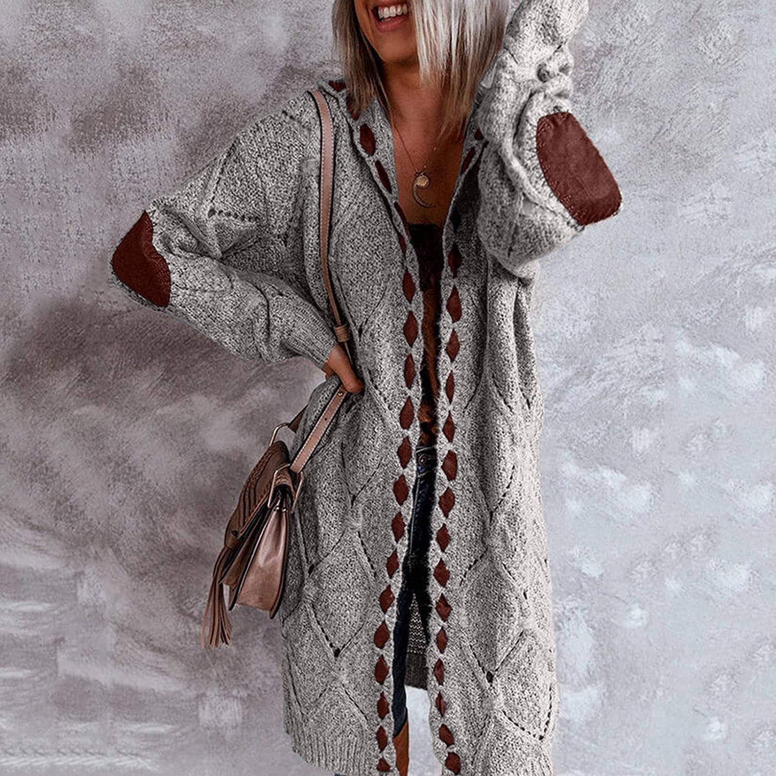 plus size sweater with elbow patches