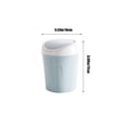 thumbnail image 3 of Mini Desktop Trash Can with Lid - Small Push-Type Double Bucket for Office Desk, Kitchen Counter & Bathroom Vanity, 3 of 6