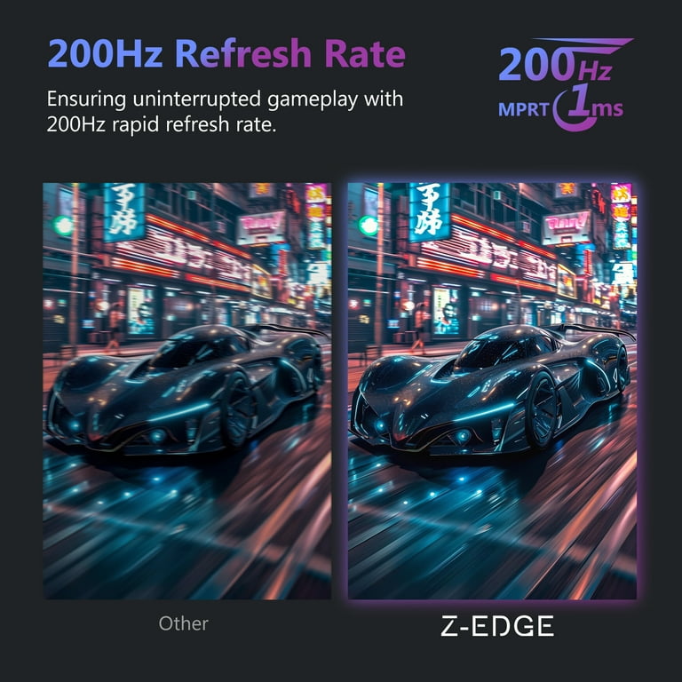 Z-EDGE UG27 27-Inch LED Curved Gaming Monitor 200Hz(DP