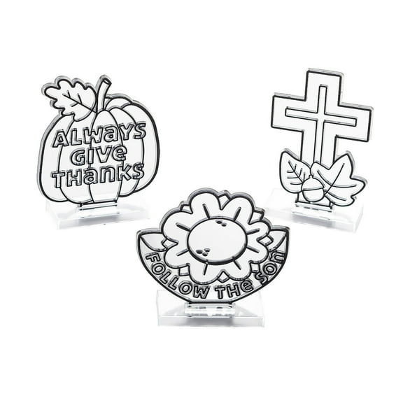 Fall Faith Suncatchers, Craft Supplies, Fall, 12 Pieces