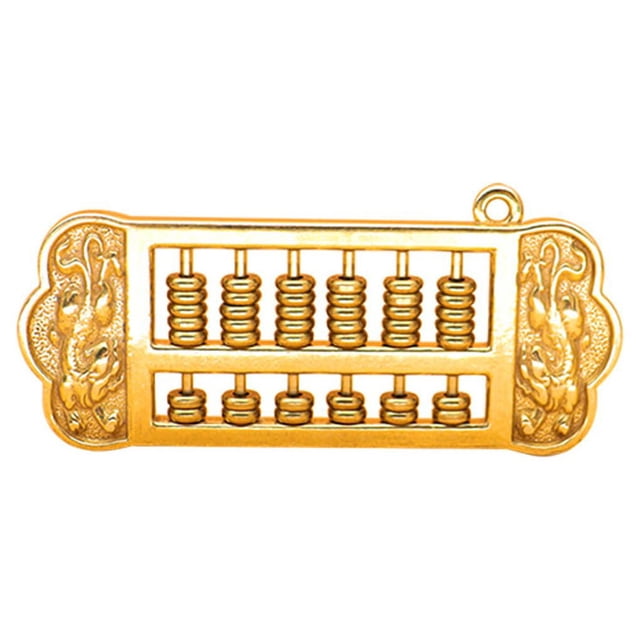 Sonducket Colgante de llavero, accesorios de adorno de ábaco, rollos de latón, baratija de cálculo, decoración, colección de moda, colgante Accesorios de disfraces