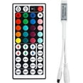 thumbnail image 1 of xianyou-44 Key RGB IR Remote Controller Wireless, LED Lights Remote Controller DC 5V-24V 12A for 4pin RGB 5050 3528 2835 LED Light Strip Color Changing, Fade, Strobe, 1 of 4