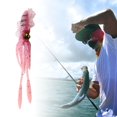 thumbnail image 2 of Señuelo de pesca Cola Cebo de calamar Rosa, 2 of 8