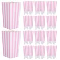 thumbnail image 7 of LOLIPPYY 40-Pack Striped Popcorn Buckets - Paper Containers for Movie Night, Carnival, Circus, French Fries, Candy, and Cookies, 7 of 7