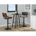 thumbnail image 3 of LumiSource Lombardi Adjustable Barstool - Set of 3, 3 of 6