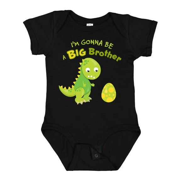 Inktastic I'm Gonna Be a Big Brother-dino Boys Baby Bodysuit