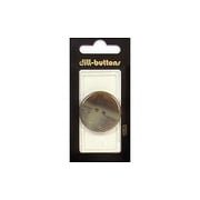 Dill Buttons 30mm 1pc 2 Hole Brown