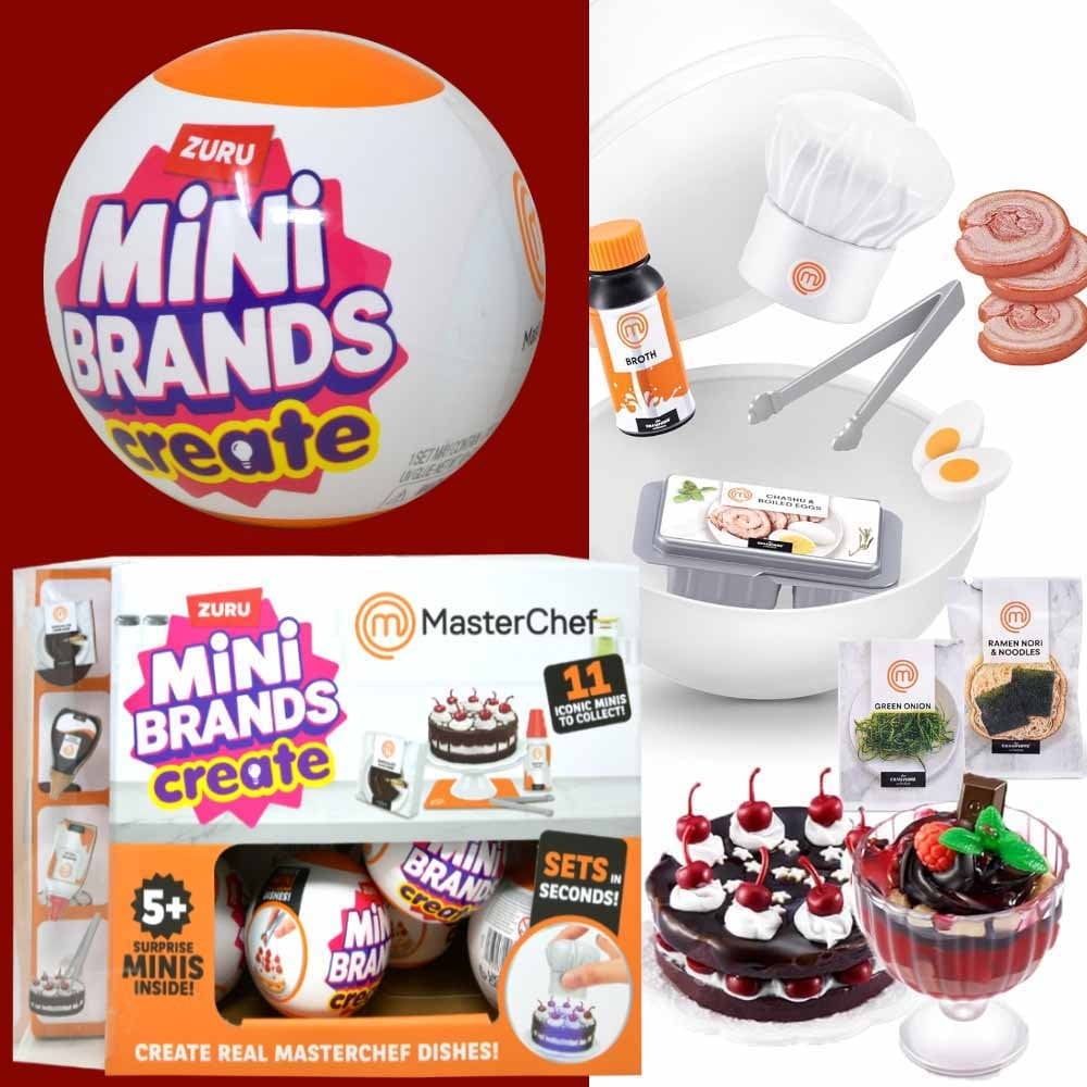 1 PC Zuru Mini Brands Master Chef in PDQ- Series 1, ONLY SHIP 1 BALL RANDOMLY ( NO RETURN)