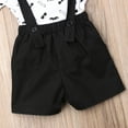 thumbnail image 7 of Kiapeise Baby Boy 2PCS Outfit Set, Mustache Bow Romper+ Suspender Shorts, 7 of 7