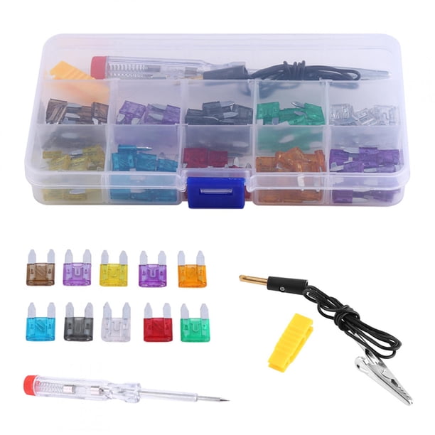 Fusible de cuchilla, 100 piezas 2A-35A Surtido Mini Mini fusible de cuchilla Kit de fusibles de cuchilla Los mejores materiales Jadeshay A