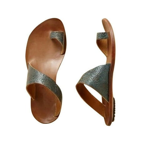 Bleach Leather - Women's Gladiator Flip Flops Sandals Slippers Summer Beach Leather Shoes Sizes
