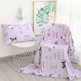 Sanrio Hello Kitty Plush Blanket Kuromi My Melody Cinnamoroll Kawaii Cartoon Cute Coral Fleece ...
