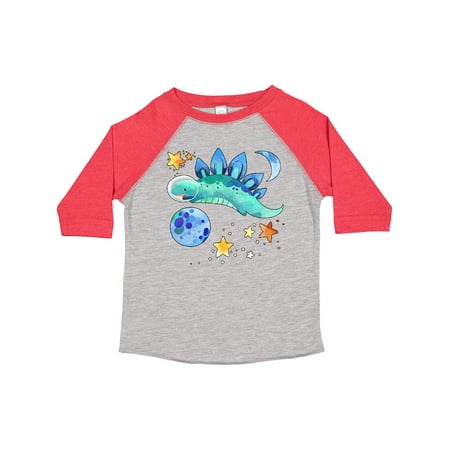 

Inktastic Stegosaurus Space Dinosaur with Stars and Planet Gift Toddler Boy or Toddler Girl T-Shirt