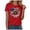 Red, variant on TOWED22 Women's T Shirts Short Sleeve Shirt Cute Graphic Tees Loose Casual Summer Tops(Black,XXL)