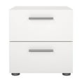 thumbnail image 4 of Tvilum Loft 2 Drawer Bedroom Nightstand for Adults, White, 4 of 17