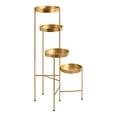thumbnail image 3 of Kate and Laurel Finn Metal Multi Level Plant Stand, Gold 10x11x44, 3 of 7