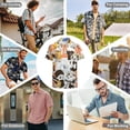 thumbnail image 6 of Haikyu!! Men's Casual Button-Down Shirts Summer Short Sleeve Tee Shirt Daily Hawaiian Beach Shirt Top With Pocket, 6 of 9