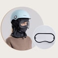 thumbnail image 4 of XIAOCHA Goggle‑Attached Balaclava for Men Solid Outdoor Fall‑Winter Hood,Black, 4 of 7