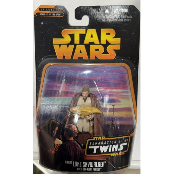 Star Wars Separation of The Twins (2005) Infant Luke Skywalker & Obi-Wan Kenobi Figure