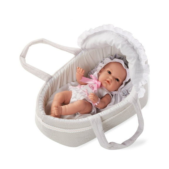 Munecas Arias - Swarovski Elements Elegance Doll Natal W Ith Carrycot, Grey