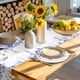 thumbnail image 4 of Blue Eucalyptus Round 13 Inch Placemats Set of 8, Botanical Plant Rustic Succulent Branch HeatResistant Non Slip Place Mats for Dining Table, Wipeable Braided Kitchen Table Mats for Housewarming, 4 of 9
