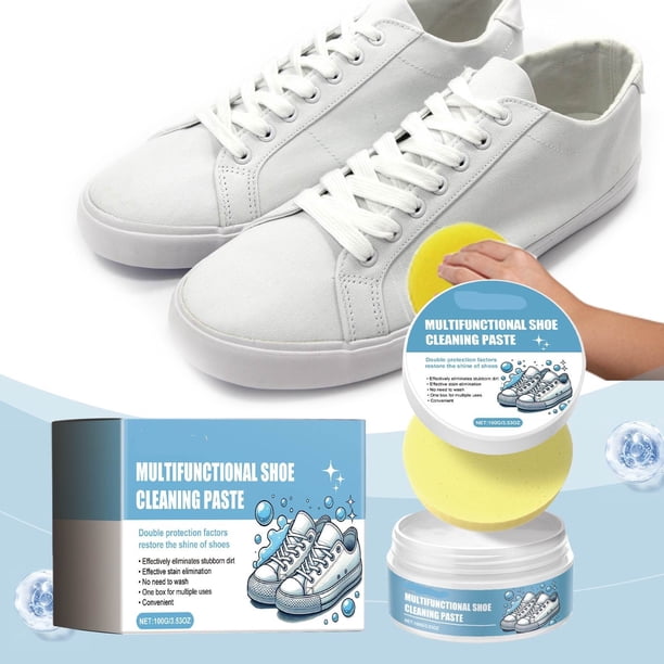 Pasta Limpiadora Multiusos para Zapatos, Pasta Limpiadora Blanca Pequeña Que No Requiere Limpieza
