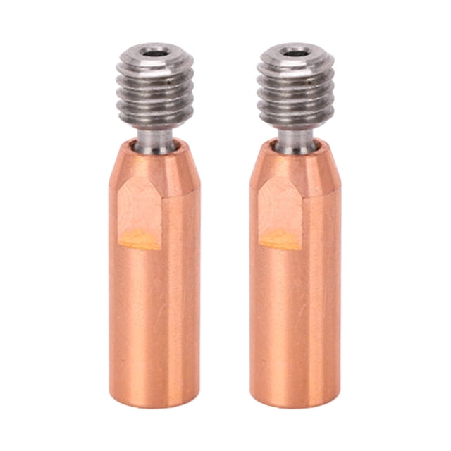 2 boquillas de garganta para impresora 3D, de aleación de titanio y cobre bimetálico, para Ender 3, 3 V2, 3 Pro Hotend, diámetro de 1,75 mm.