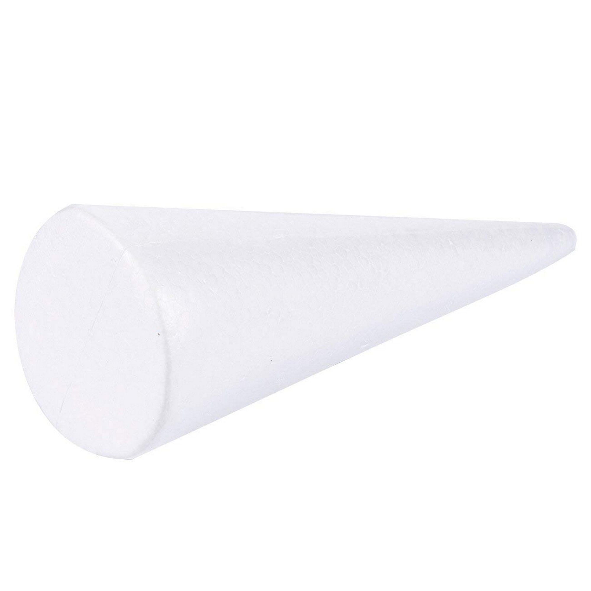 Bonarty Foam Cones Styrofoam Cone Shaped Crafts White Christmas Tree Table Centerpiece Flower Arrangement Props 26pcs//Set Assorted Sizes