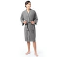 thumbnail image 2 of Fruit of the Loom Mens Beyondsoft Waffle Robe, One Size Fits Most and 2X/3X, 2 of 9