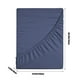 thumbnail image 3 of Sábana bajera ajustable para cama doble – Funda antideslizante con protección integral para el colchón, fibra de poliéster suave para dormir sin ropa, se estira para adaptarse a colchones gruesos, 3 of 6