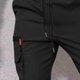 thumbnail image 5 of Pantalones de trabajo para hombre, de color liso, informales, con cintura elástica y bolsillo con cordón., 5 of 8