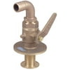 Perko Cast Bronze Seacock with 90 Degree Curved Hose Adapter